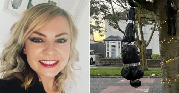 ‘Karens’ force mum to remove body bag halloween decorations (Picture: Kennedy News)